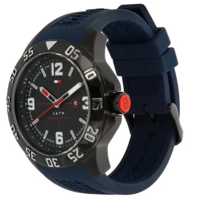 Tommy Hilfiger Cole Rubber Strap Men's Watch Model 